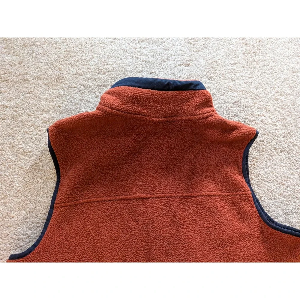 The North Face Mens Sherpa Fleece Vest Burnt Orange Large